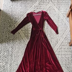 Baltic Born Burgundy Long Sleeve Dress